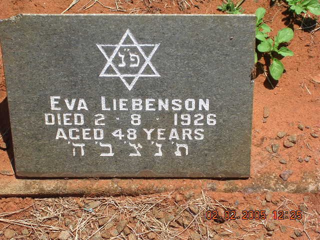 LIEBENSON Eva -1926
