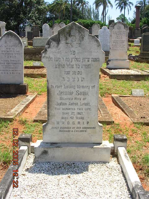 LEWIN Jeannie Sonia -1921