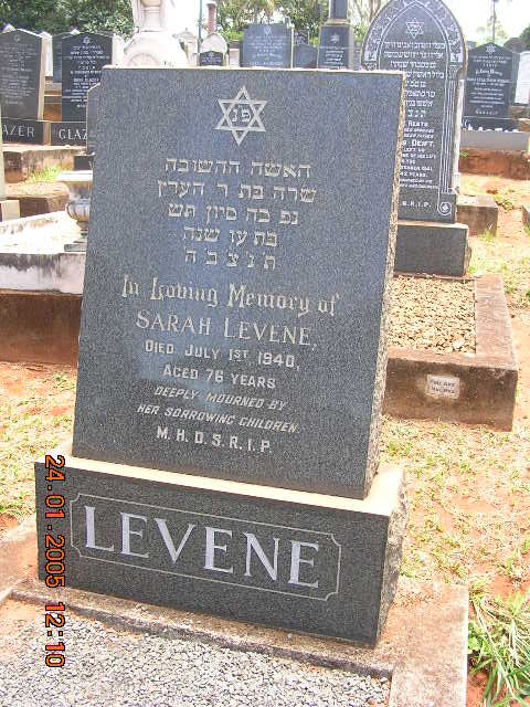 LEVENE Sarah -1940