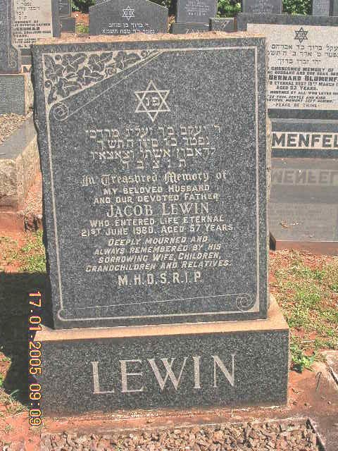 LEWIN Jacob -1960