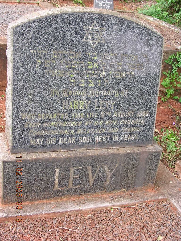 LEVY Harry -19??