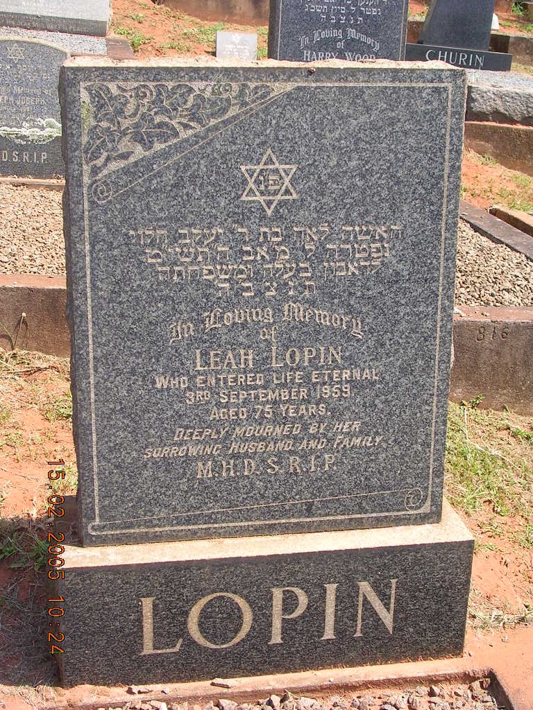 LOPIN Leah -1959