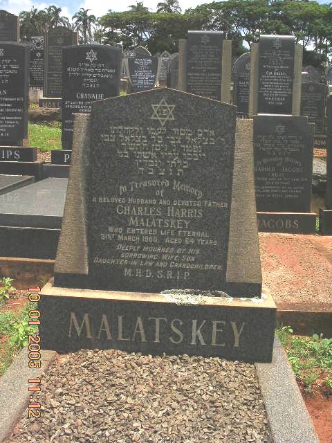 MALATSKEY Charles Harris -1960