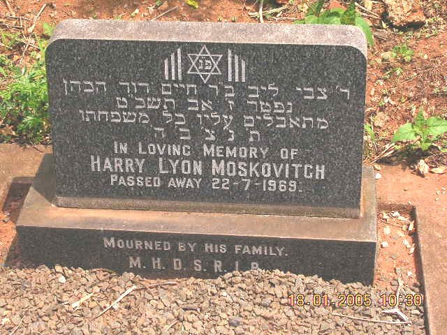 MOSKOVITCH Harry Lyon -1969
