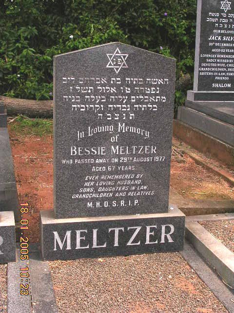 MELTZER Bessie -1977