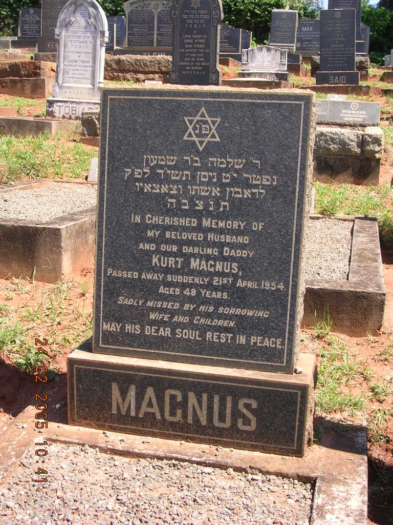 MAGNUS Kurt -1954