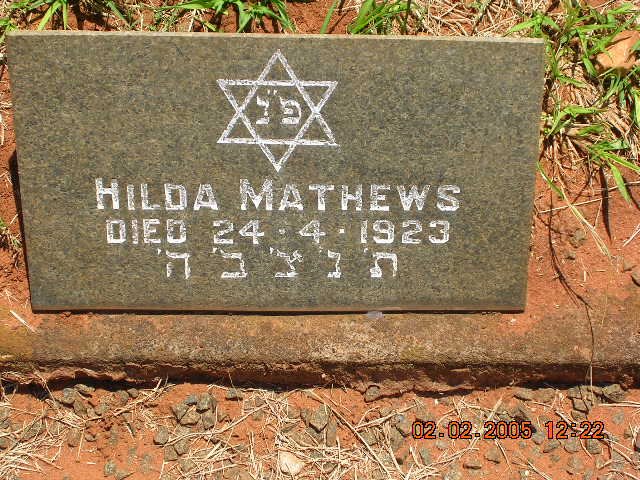 MATHEWS Hilda -1923