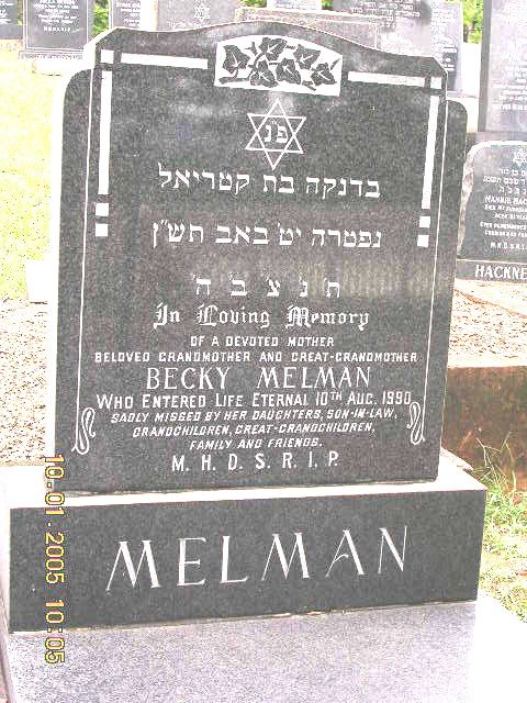 MELMAN Becky -1990
