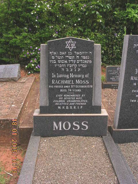 MOSS Rachmiel -1978
