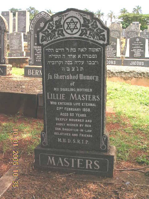 MASTERS Lillie -1958