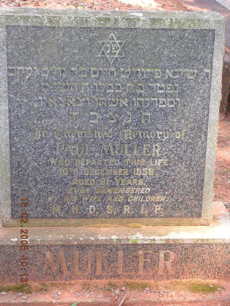 MULLER Paul -1958