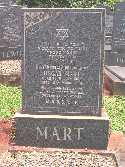 MART Oscar 1895-1961