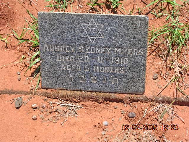 MYERS Aubrey Sydney -1910
