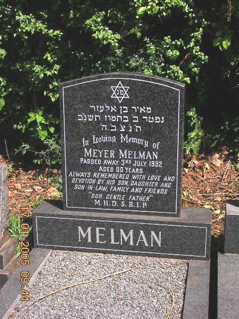 MELMAN Meyer -1992