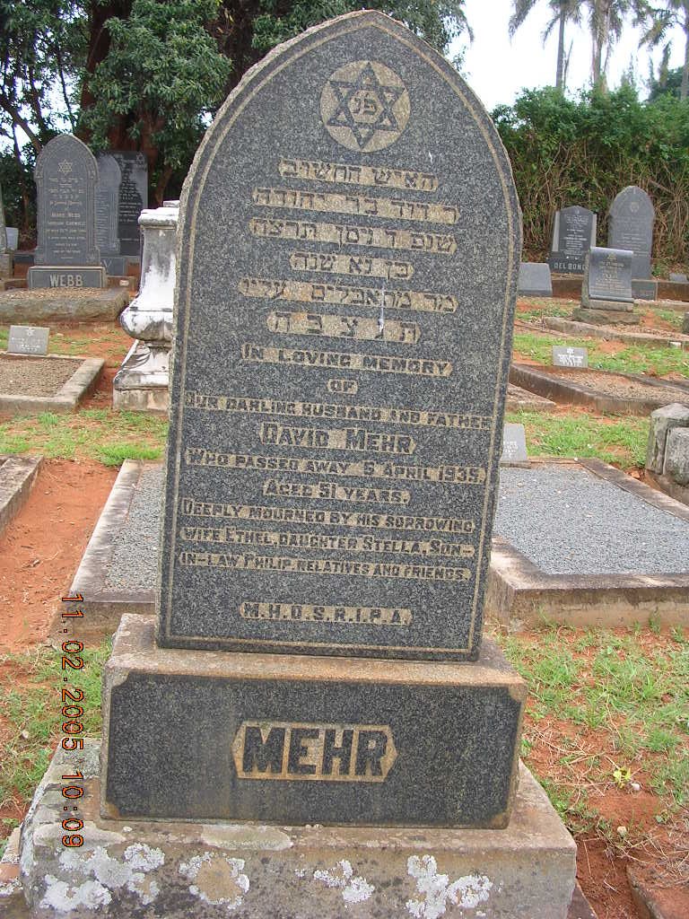MEHR David -1935