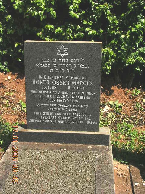 MARCUS Honer Osser 1899-1981