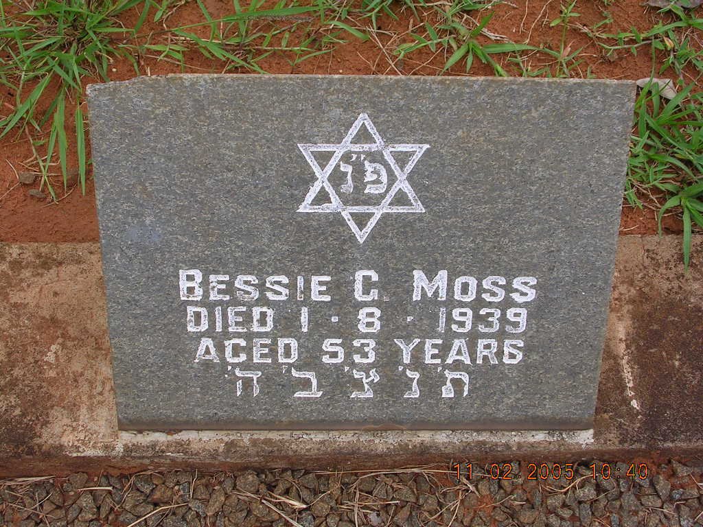 MOSS Bessie C. -1939