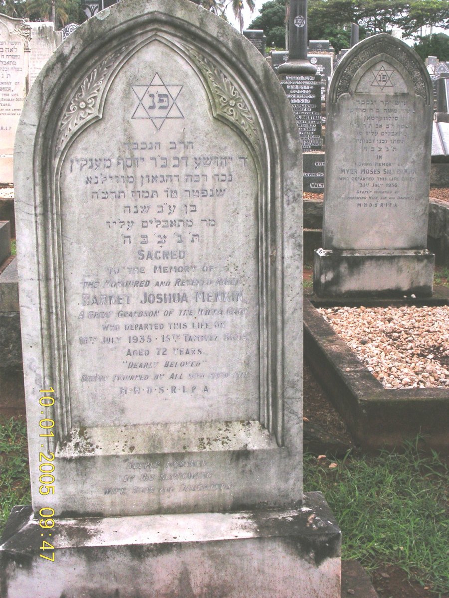 MENKIN Barnet Joshua -1935