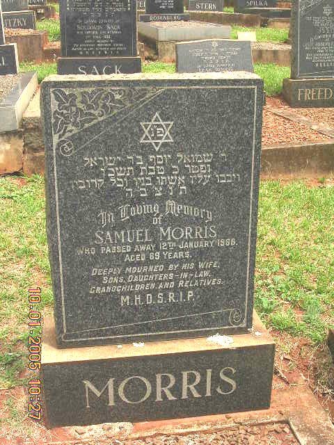 MORRIS Samuel -1968