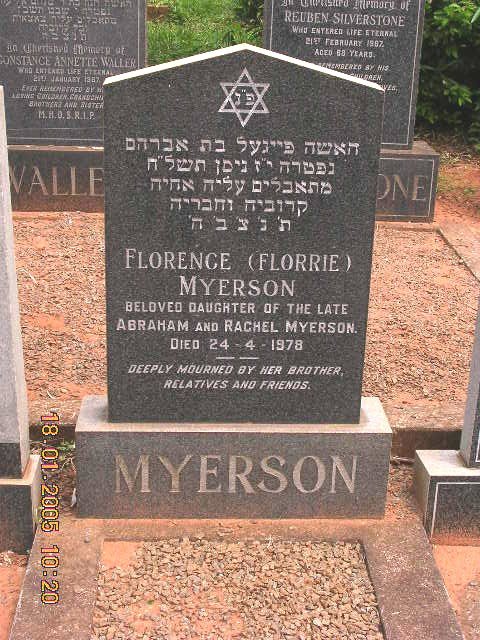 MYERSON Florence -1978