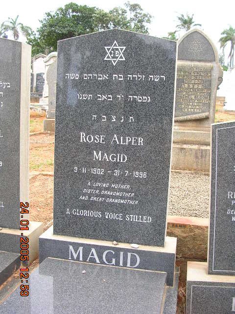 MAGID Rose Alper 1902-1996
