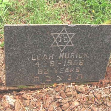 NURICK Leah -1956