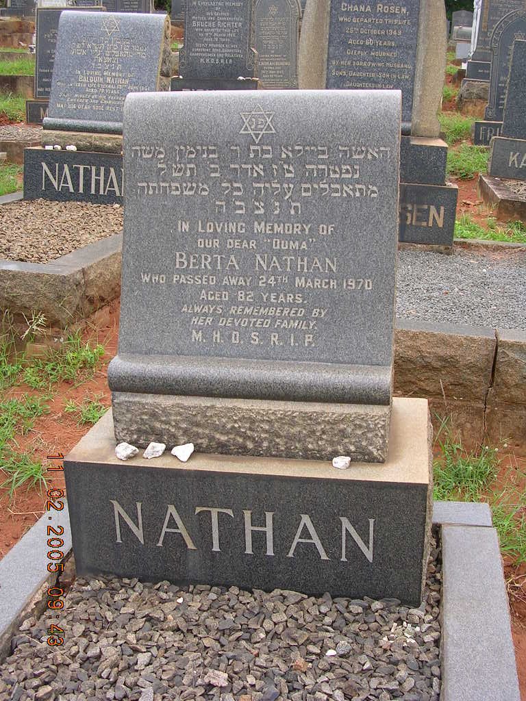 NATHAN Berta -1970