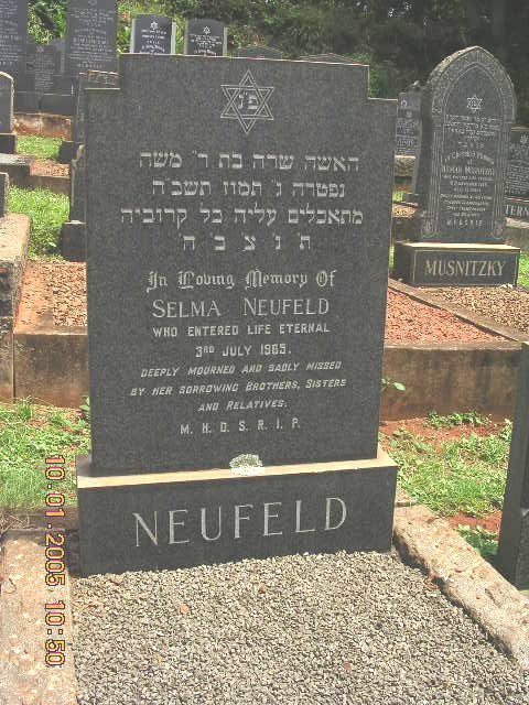 NEUFELD Selma -1965