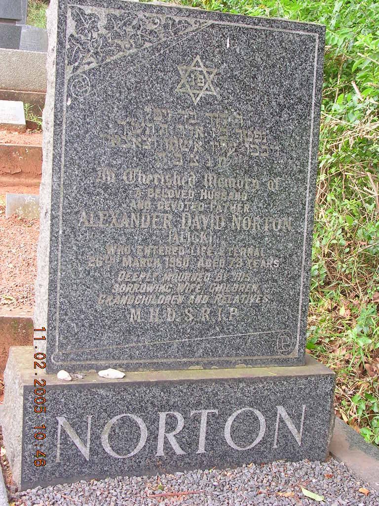 NORTON Alexander David -1960