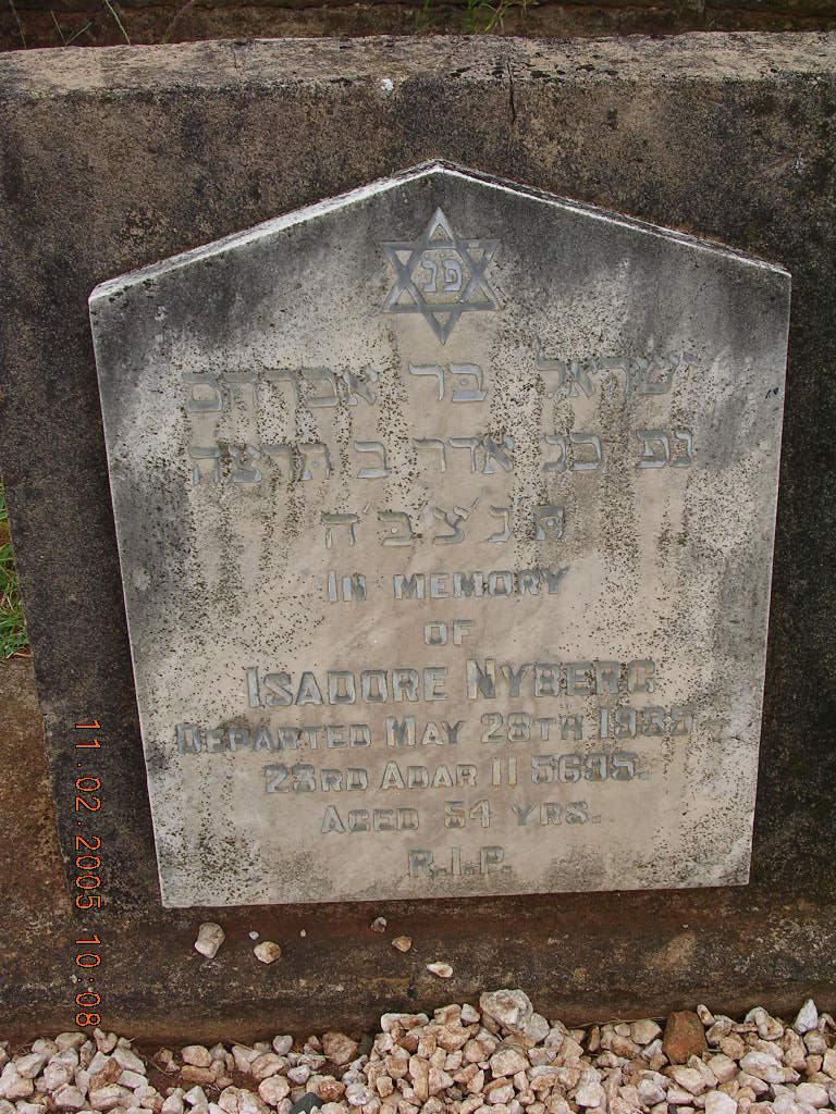 NYBERG Isadore -1935
