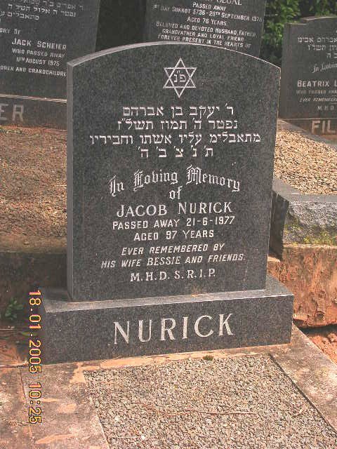 NURICK Jacob -1977