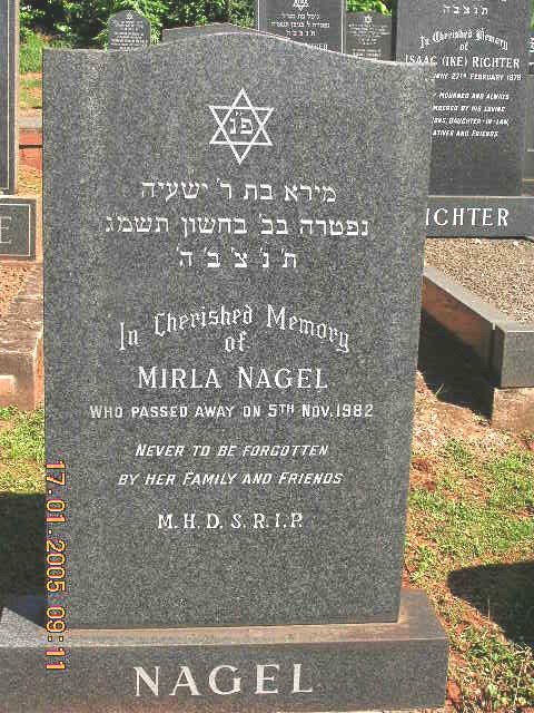 NAGEL Mirla -1982