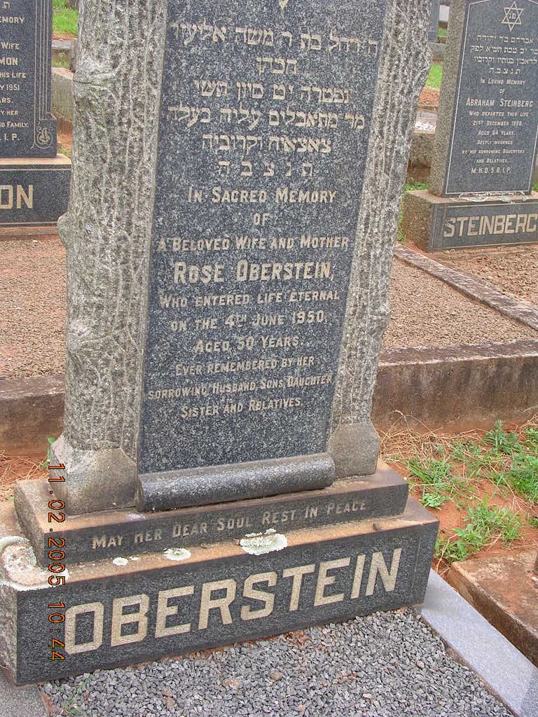 OBERSTEIN Rose -1950