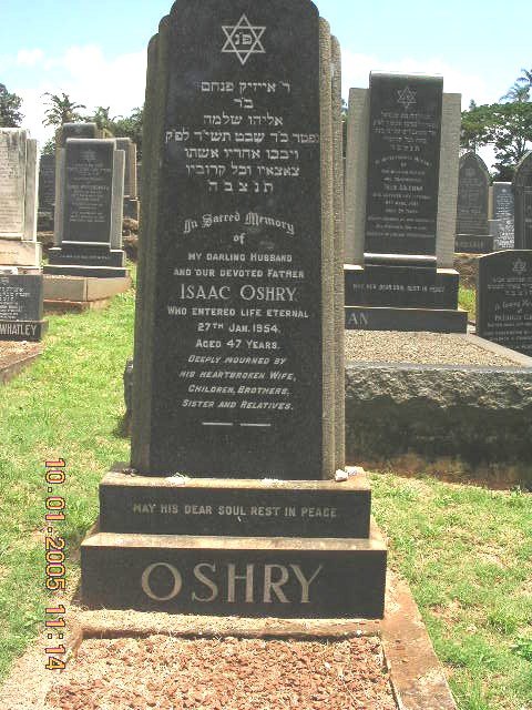 OSHRY Isaac -1954