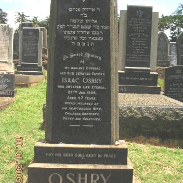 OSHRY Isaac -1954