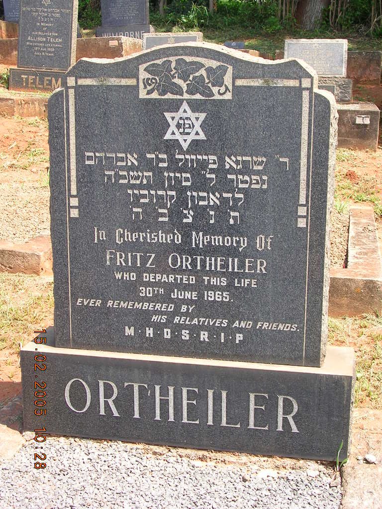 ORTHEILER Fritz -1965
