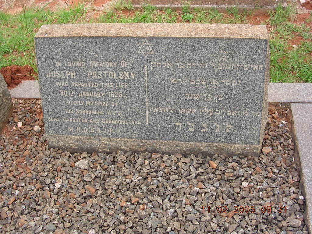 PASTOLSKY Joseph -1926