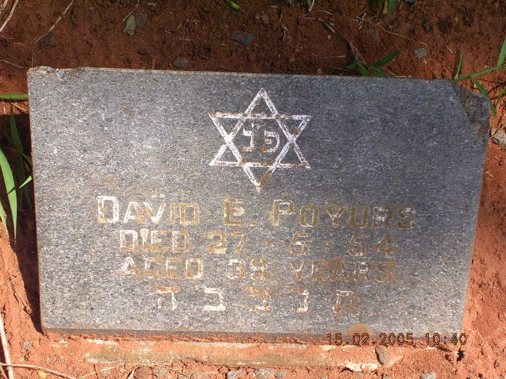 POYURS David E. -1954