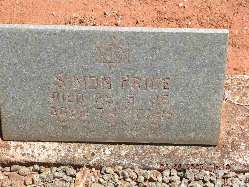 PRICE Simon -1935