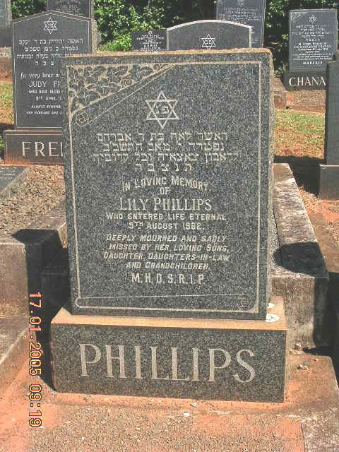 PHILLIPS Lily -1962