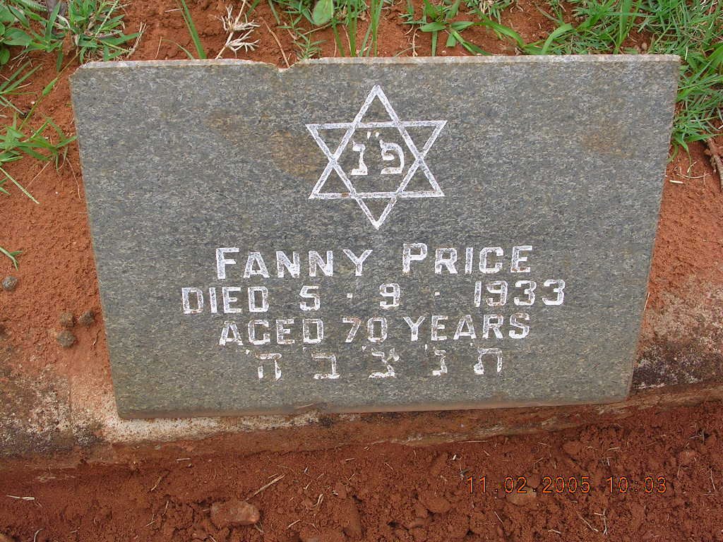 PRICE Fanny -1933