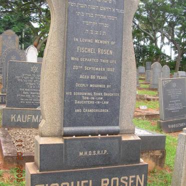 ROSEN Fischel -1952