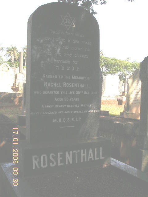 ROSENTHALL Rachel -1941