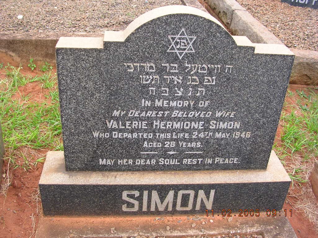 SIMON Valerie Hermione -1946