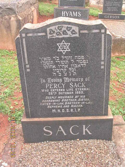 SACK Percy -1965