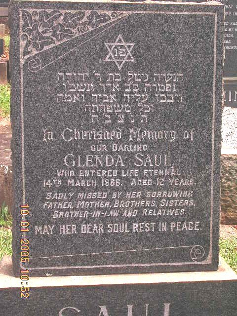 SAUL Glenda -1966