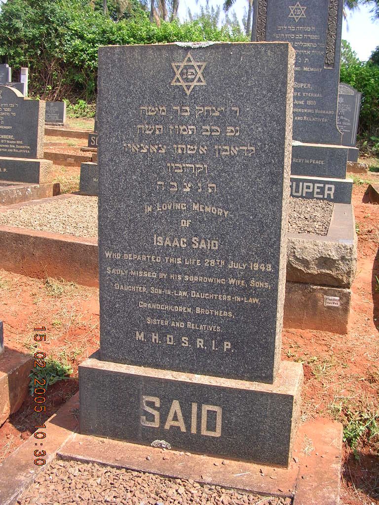 SAID Isaac -1948