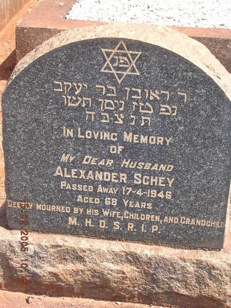 SCHEY Alexander -1946