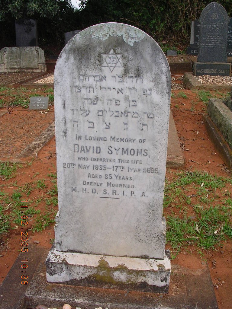 SYMONS David -1935