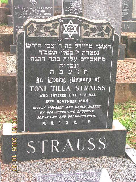 STRAUSS Toni Tilla -1964